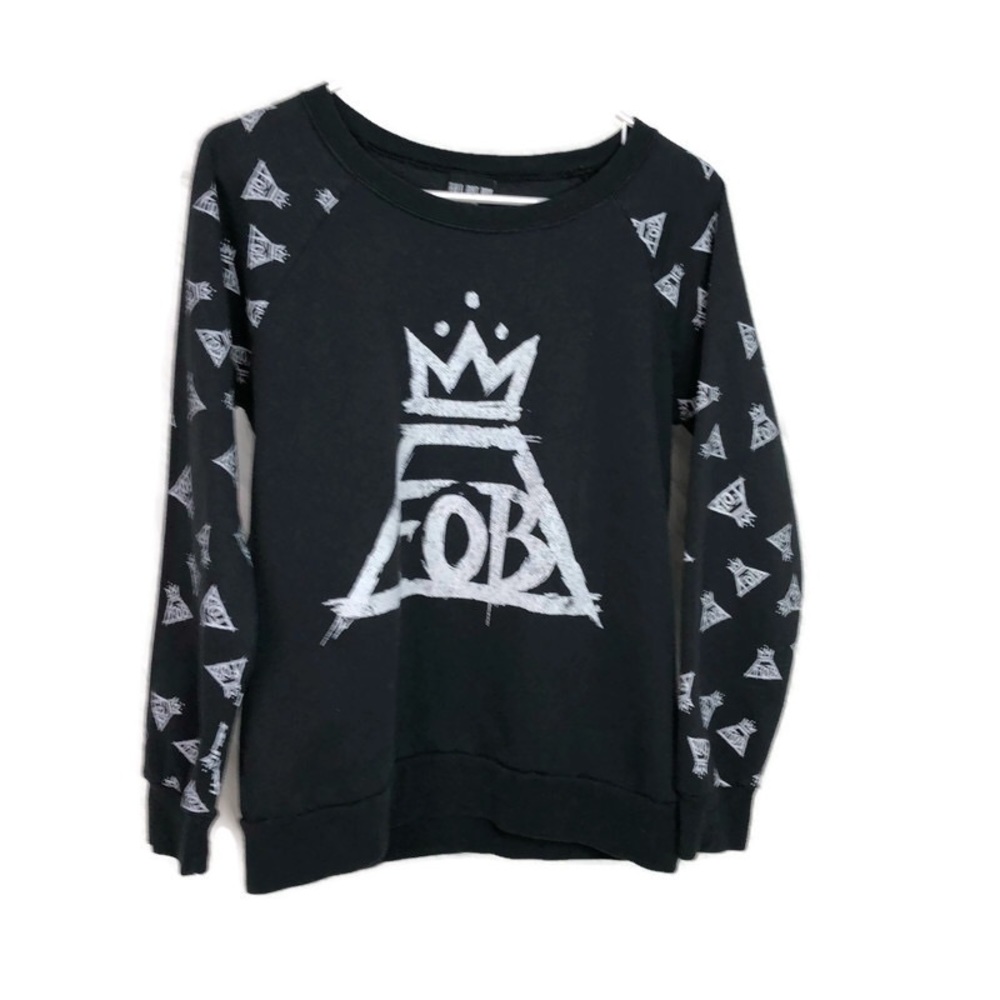 Fall Out Boy scoop neck pullover sweater